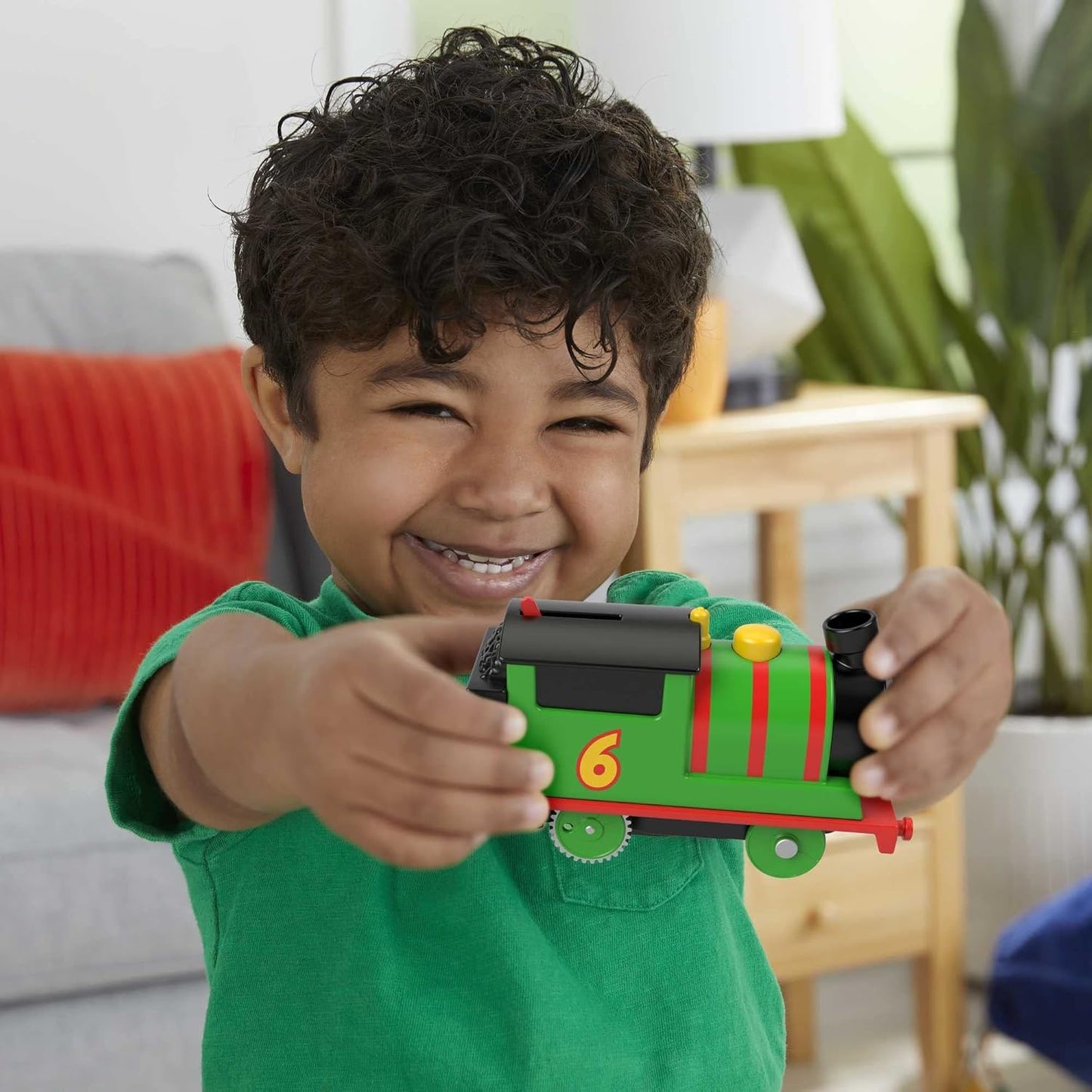 Fisher-Price Thomas & Friends Motorized Percy 6-in-1 Track Set | Battery Operated Train Toy with 42 Pieces & 6 Layouts | Preschool Toy for Kids 3+ Years-HHN26