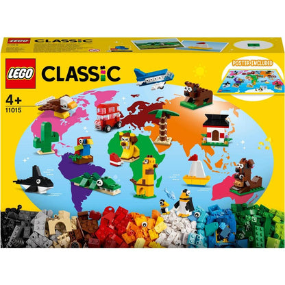 LEGO Classic Around The World 11015 Building Kit; (950 Pieces), Multi Color Age 4+