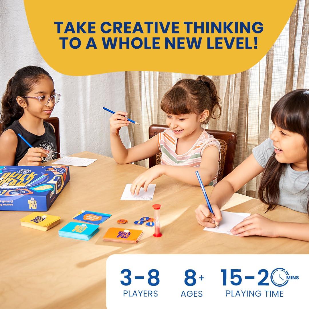 Binca Fletter Quick Draw – Family Drawing Game Like Pictionary, Fun for Game Nights & Parties (Ages 8+) - Jaiman Toys