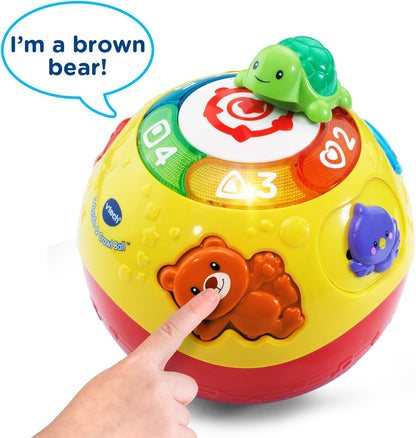VTech Wiggle and Crawl Ball Interactive Musical Learning Toy for Babies & Toddlers | Multicolor