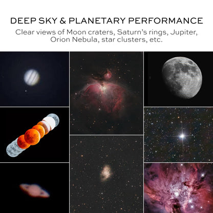 Pie Matrix Phoenix 60700 Astronomical land & Sky Refractor Telescope with 175x Ultra Zoom,Fully Coated Glass Optics, Alt-Az Mount,Professionals to Explore Moon,Saturn Rings, Planets & Deep Sky Objects