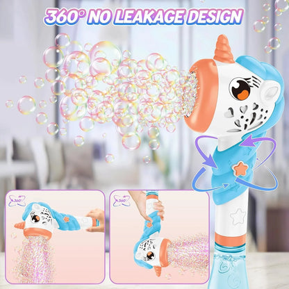 Automatic Electric Cartoon Bubble Machine – Fun Bubble Wand Toy for Kids - Jaiman Toys