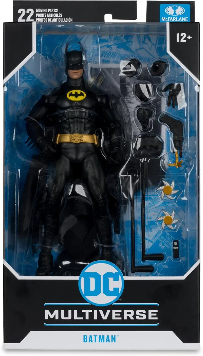 McFarlane Toys – DC Multiverse Batman (1989 Movie) 7" Action Figure – 22 Points of Articulation, Accessories Included - Jaiman Toys
