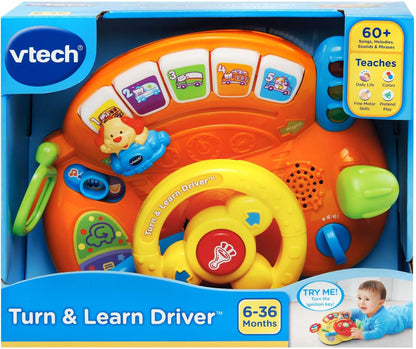 VTech Turn & Learn Driver Interactive Steering Wheel Toy- 2 Color Options