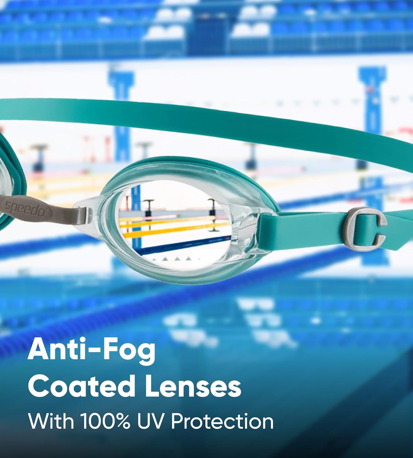 Speedo Recreation Jet Tint Lens Swim Goggles – Unisex Adult Anti-Fog UV Protection Swimming Goggles