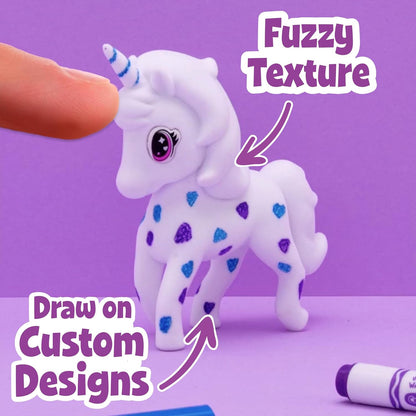Crayola Scribble Scrubbie Confetti Party, 4 Washable Pets, 6 Markers & 1 Scrub Brush, Non-Toxic, Gift for Kids