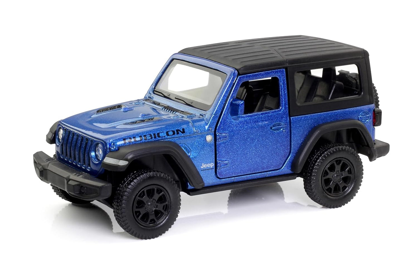 RMZ City 1:36 Jeep Wrangler Rubicon Alloy Diecast Model Car – Pull Back & Go | Openable Doors | 2 Color Variants