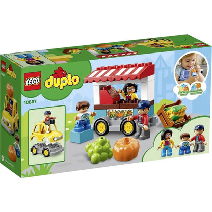 LEGO 10867 Duplo Town Farmers Market (26 Pcs) – Educational Building Blocks Set for Kids 2–5 Years, Multicolor
