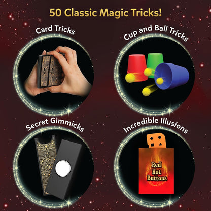 Skillmatics The Classic Magic Kit – 50 Magic Tricks for Ages 10–99