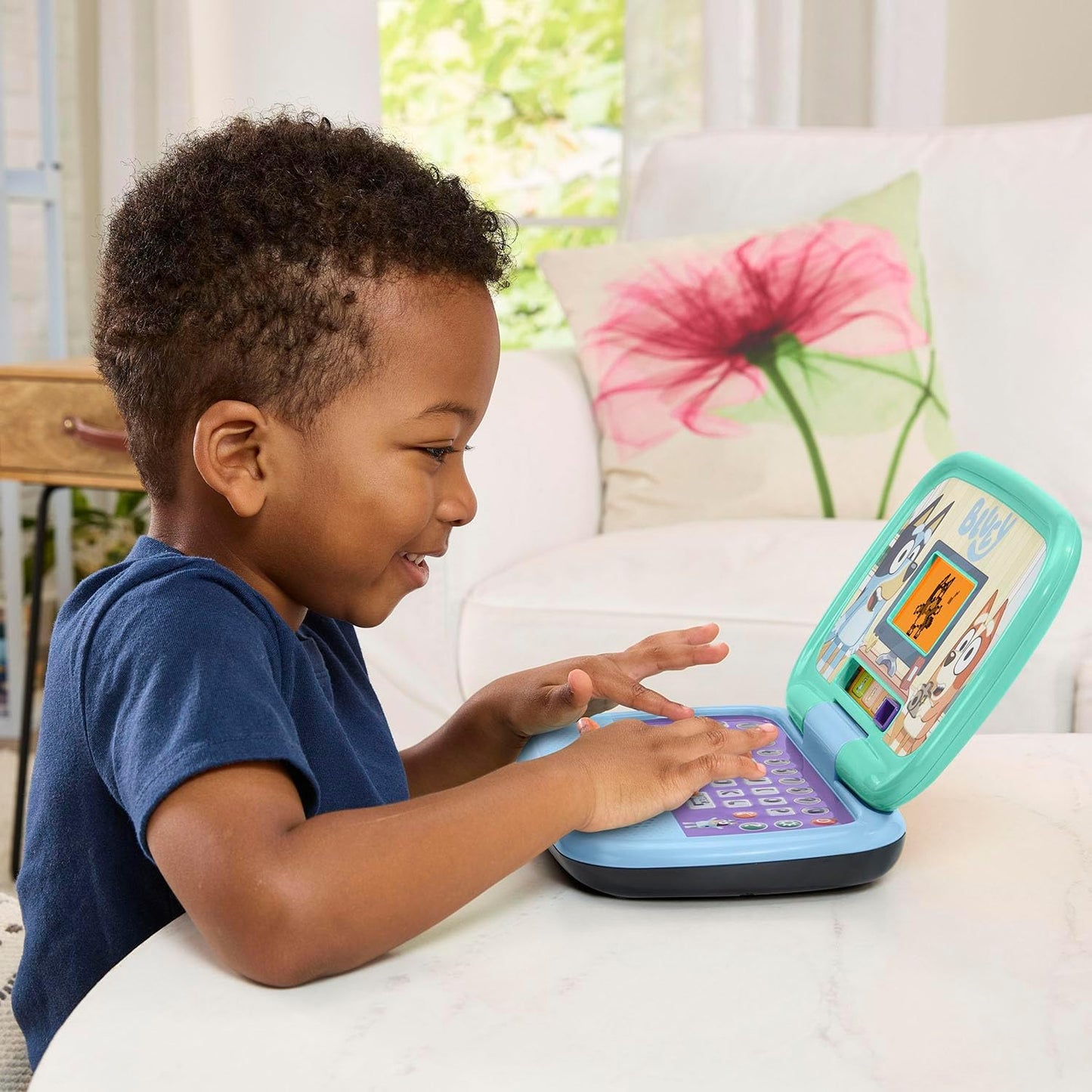 VTech Bluey Game Time Laptop | Interactive Educational Learning Laptop with 10 Games, 200+ Sounds, Letters, Numbers & Problem-Solving Activities for Kids
