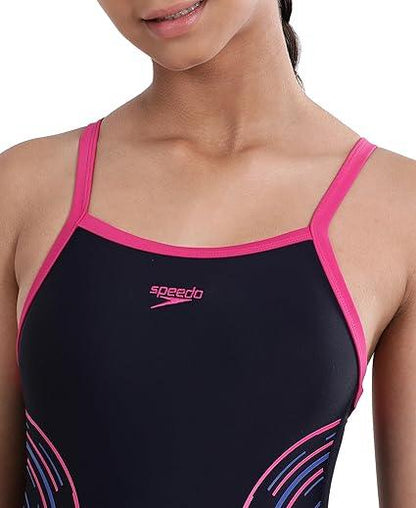 Speedo Girl's Endurance Thinstrap Muscleback One-Piece Swimsuit - Jaiman Toys