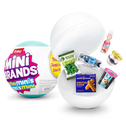 Mini Mini's Mini Mini Fridge Playset – Fill the Fridge Toy with 60+ Collectibles & Built-in LED/UV Light - Small Pink