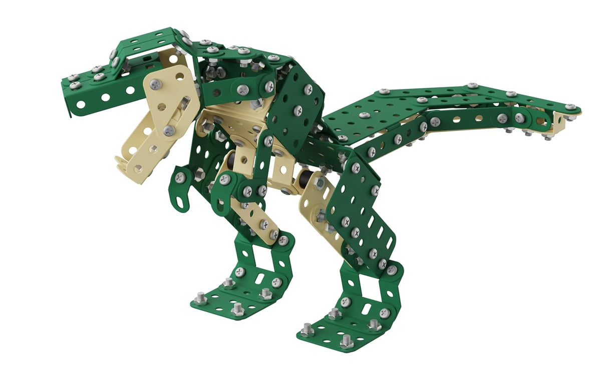 Zephyr Mechanix T-Rex Collector’s Edition – 404-Piece Metal Dinosaur Model Building Kit, Ages 8+