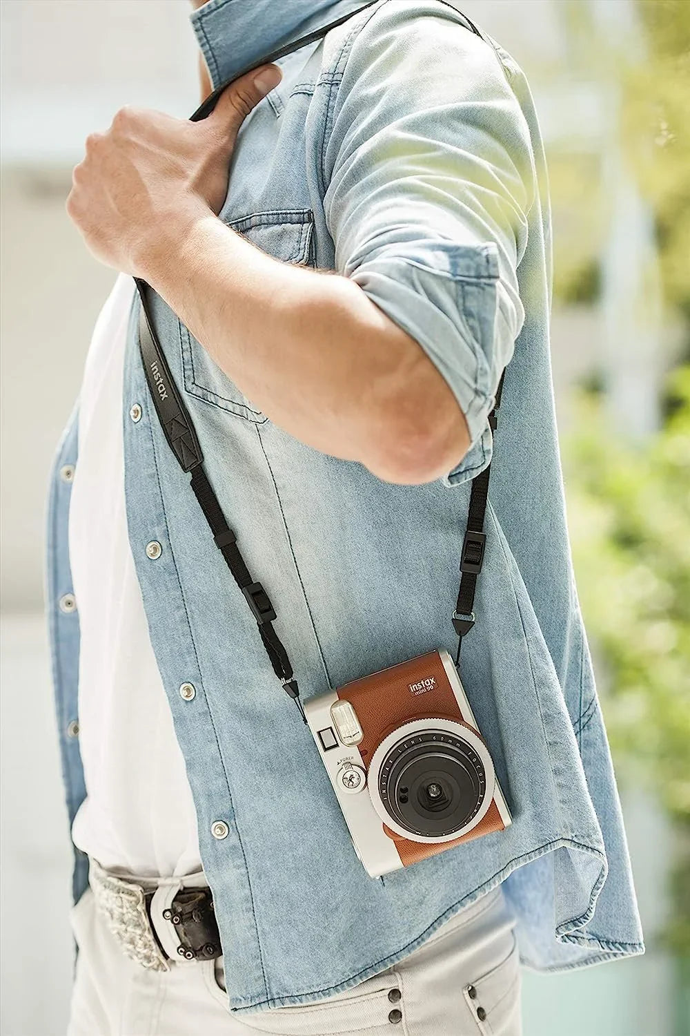 Fujifilm Instax Mini 90 Camera + 20 Shot Films + 1x Instax Photo Storage Box (Black, Instax Mini 90) - Jaiman Toys