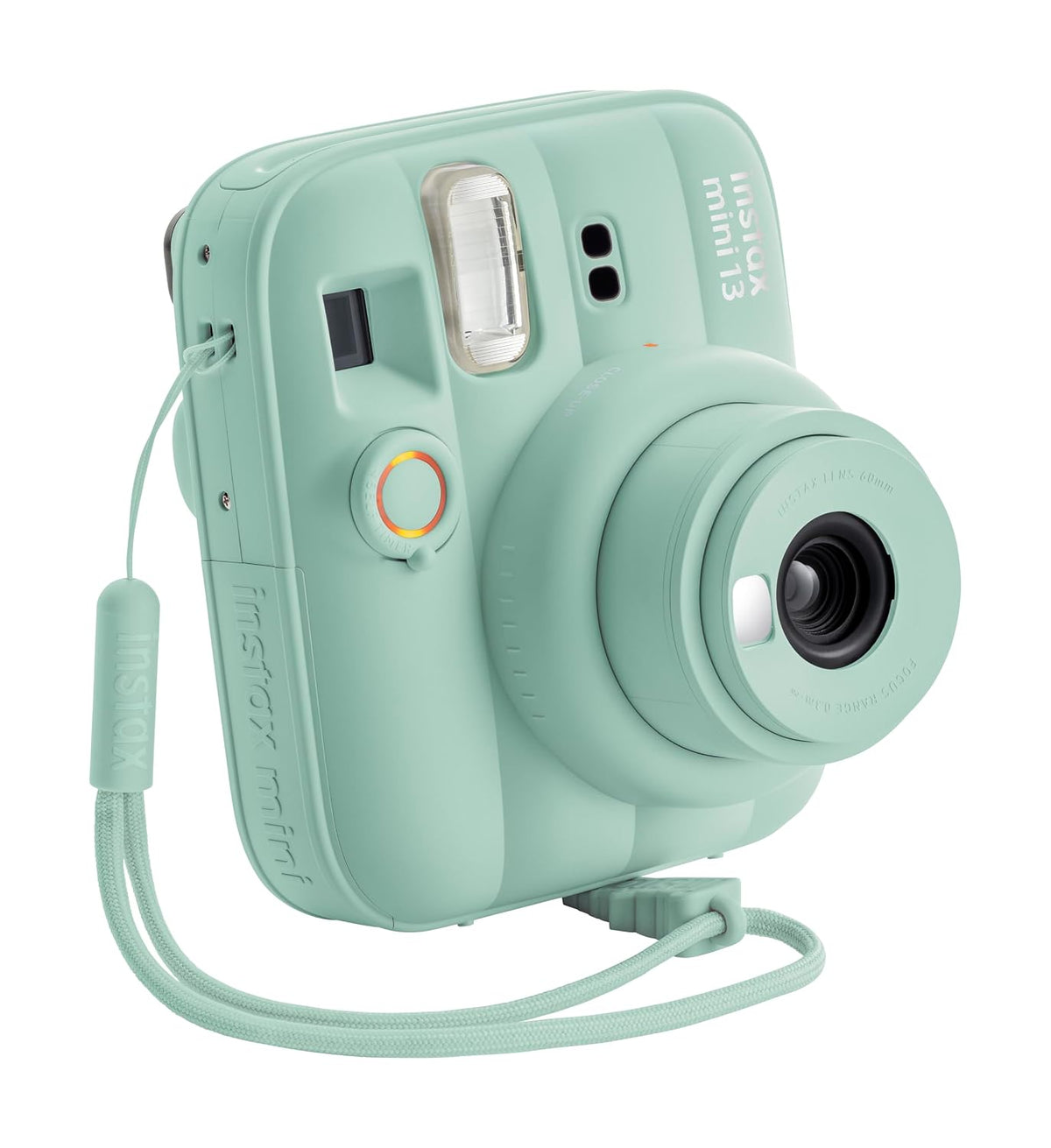 Fujifilm Instax Mini 13 Delight Box – Instant Camera Bundle with Instax Mini Film (10 Sheets), Crystal Carry Case & Photo Bunting – Lagoon Green