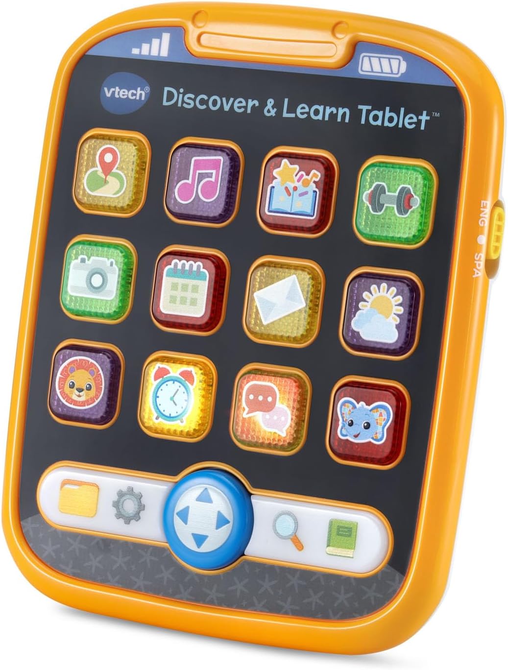 VTech Discover and Learn Tablet | Interactive Educational Learning Tablet for Toddlers | Orange