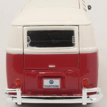 Maisto 1:25 Scale (≈1:24) Die‑Cast Volkswagen Samba Bus “Samba” – Red & Beige (Model 31956) - Jaiman Toys