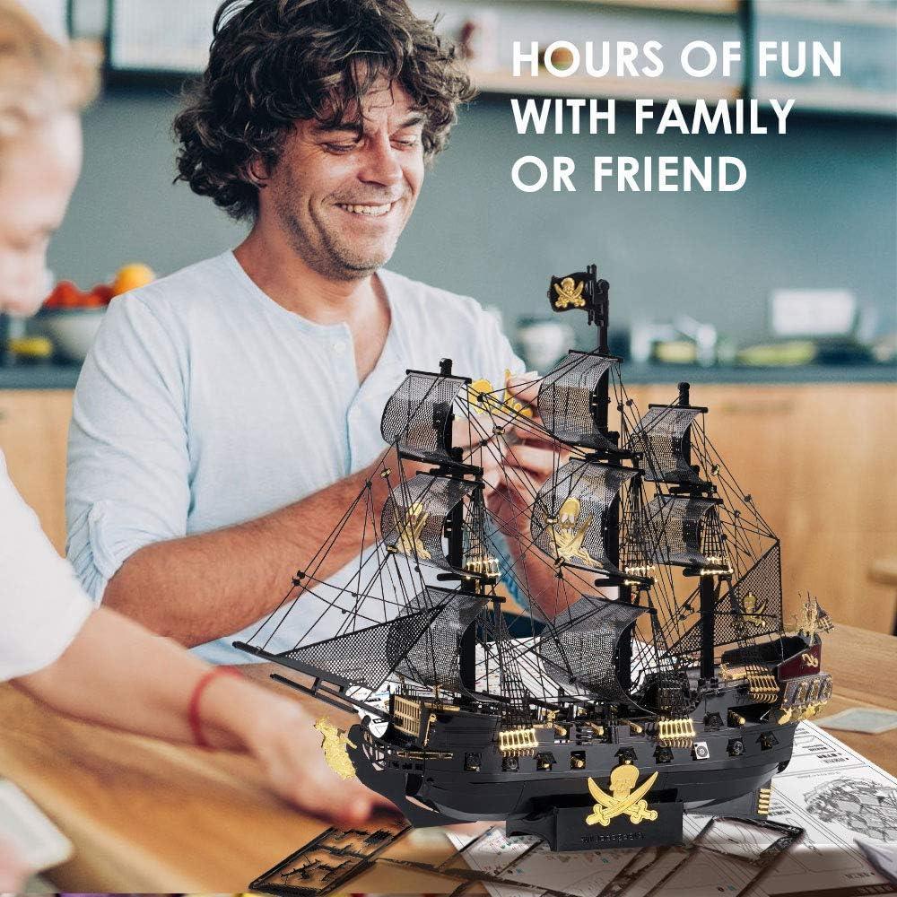 Piececool 3D Metal Puzzle The Black Pearl Pirate Ship (Large