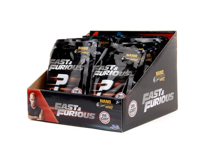 Jada Toys Fast & Furious Nano Cars Mystery Blind Bag – 1 Surprise Die-Cast Metal Car (4cm)