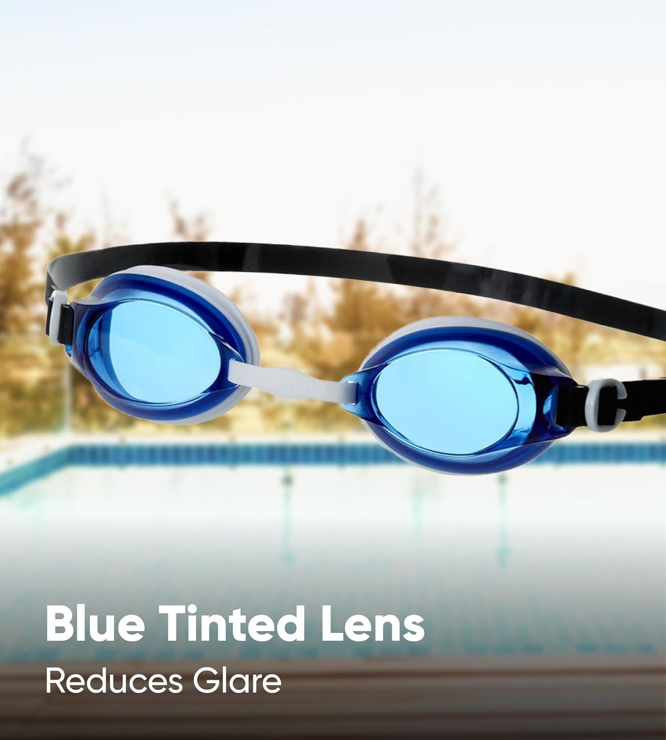 Speedo Recreation Jet Tint Lens Swim Goggles – Unisex Adult Anti-Fog UV Protection Swimming Goggles