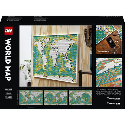 LEGO 31203 Art World Map  Building Kit (11,695 Pieces) | Customizable Wall Art & Home Décor Set for Adults
