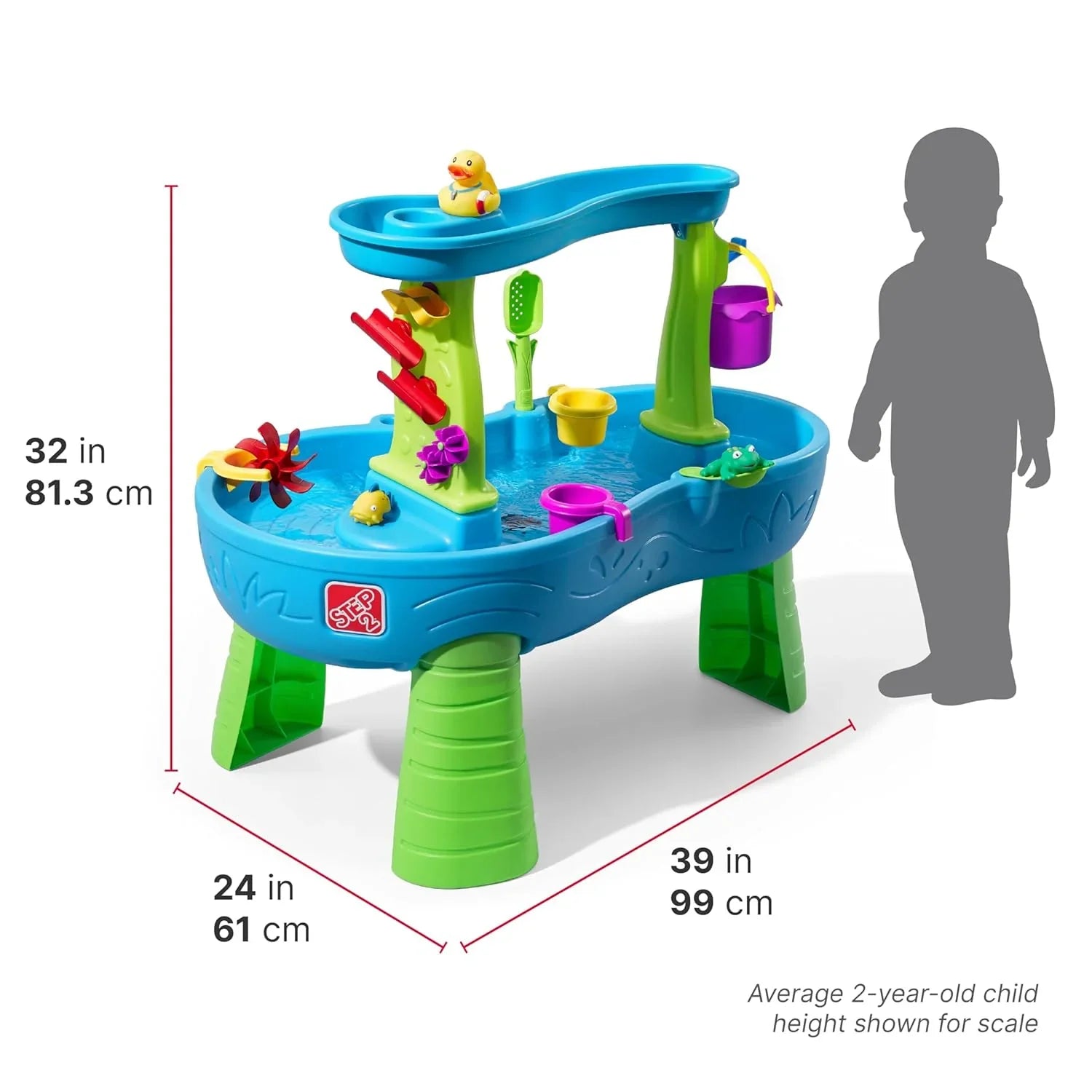 Step2 Rain Showers Splash Pond Water Table – Kids Water Play with Accessories - Jaiman Toys