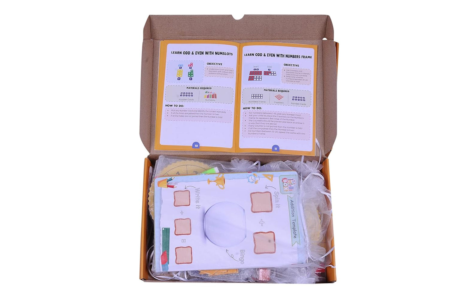 The Intellibox Math Magicians Numeracy Educational Kit for K2 | Early Maths Learning Activity Box for Kids | Numbers, Counting & Problem-Solving Activities