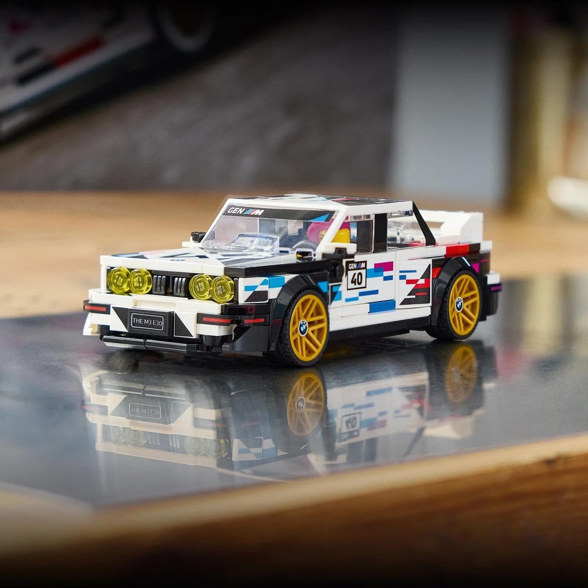 LEGO 77263 Speed Champions BMW M3 E30 – Collectible Race Car with Driver Minifigure, 358 Pieces, Ages 9+