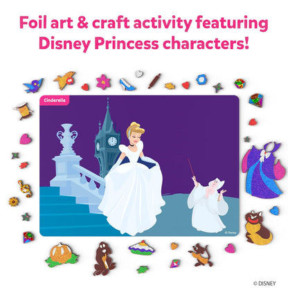 Skillmatics Paper Art & Craft Activity - Foil Fun Disney Princess, No Mess Art for Kids, Craft Kits & Supplies, DIY Creative Activity, Gifts for Girls & Boys Ages 4, 5, 6, 7, 8, 9, Multicolor