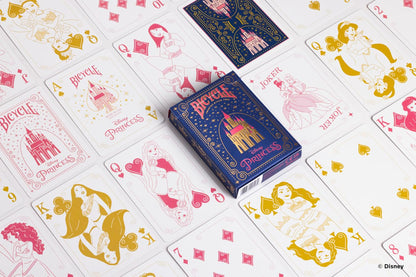 Bicycle Disney Princess Playing Cards – Collectible Deck with Air-Cushion Finish & Foil Castle Box, Colour May Vary