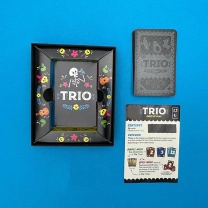 Trio Card Game by Blue Orange Games – Fast Deduction & Memory Family Game for Kids & Adults (3–6 Players, Ages 7+)