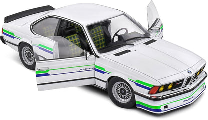 Solido 1:18 BMW Alpina B7 Turbo (E24) Coupe Die-Cast Model Car – White Collector Scale Classic Performance Car