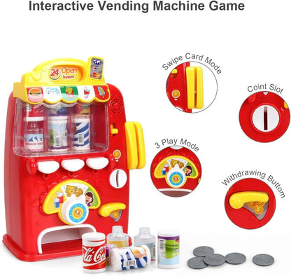 Baby Musical Vending Machine Set, Electronic Drink Machine, Educational Learning Toy - Jaiman Toys