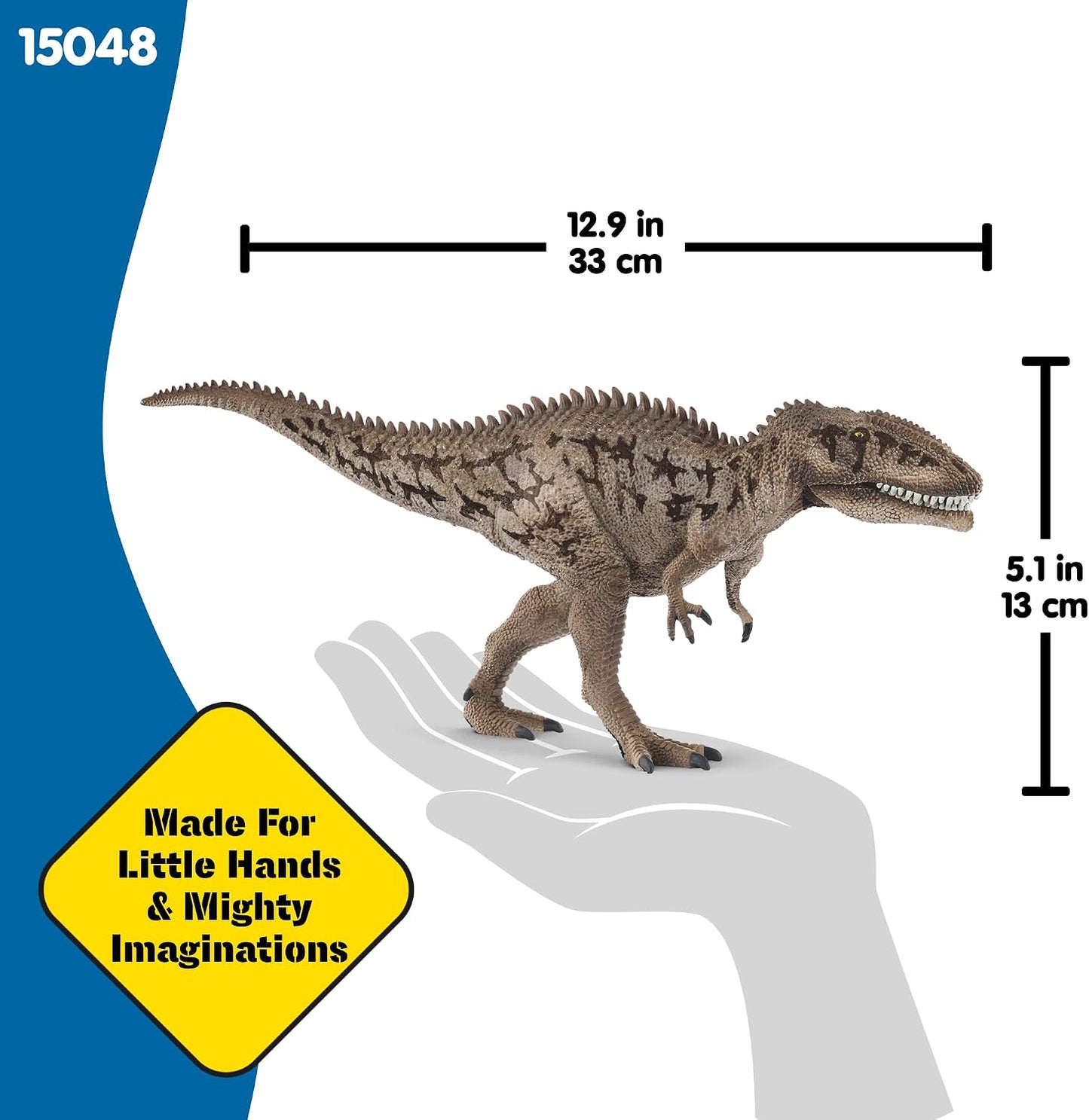 Schleich Dinosaurs - Carcharodontosaurus Toy Figurine - Kids 4+, 15048 | Dinosaur Figurine, Realistic Animal Toys, Dino Figure for Boys and Girls,...