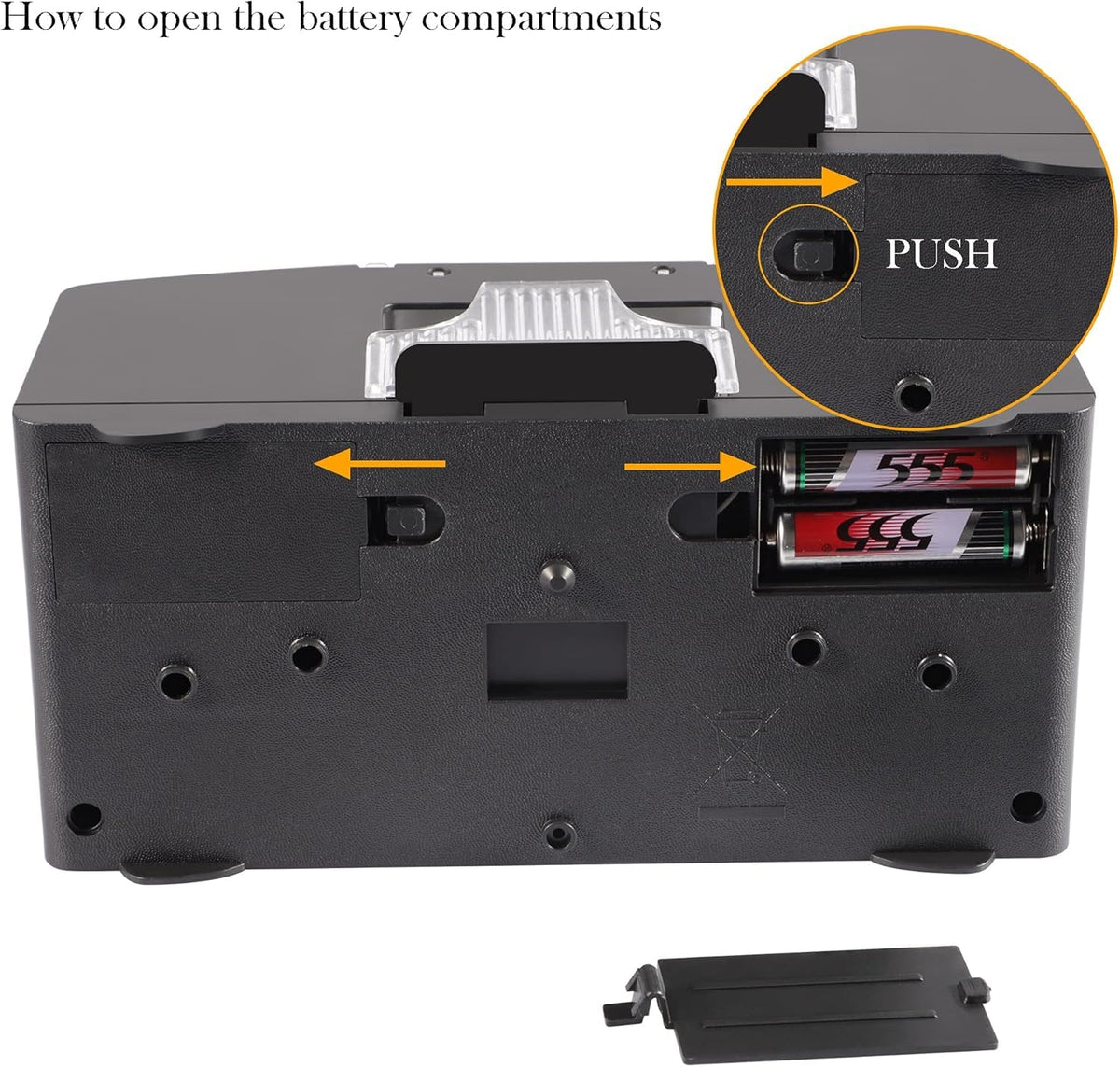 Automatic Card Shuffler Machine for 1–2 Decks | Battery Operated Electric Playing Card Shuffler | Portable Poker Card Shuffling Machine for Casino, Club, Family Games & Home Party