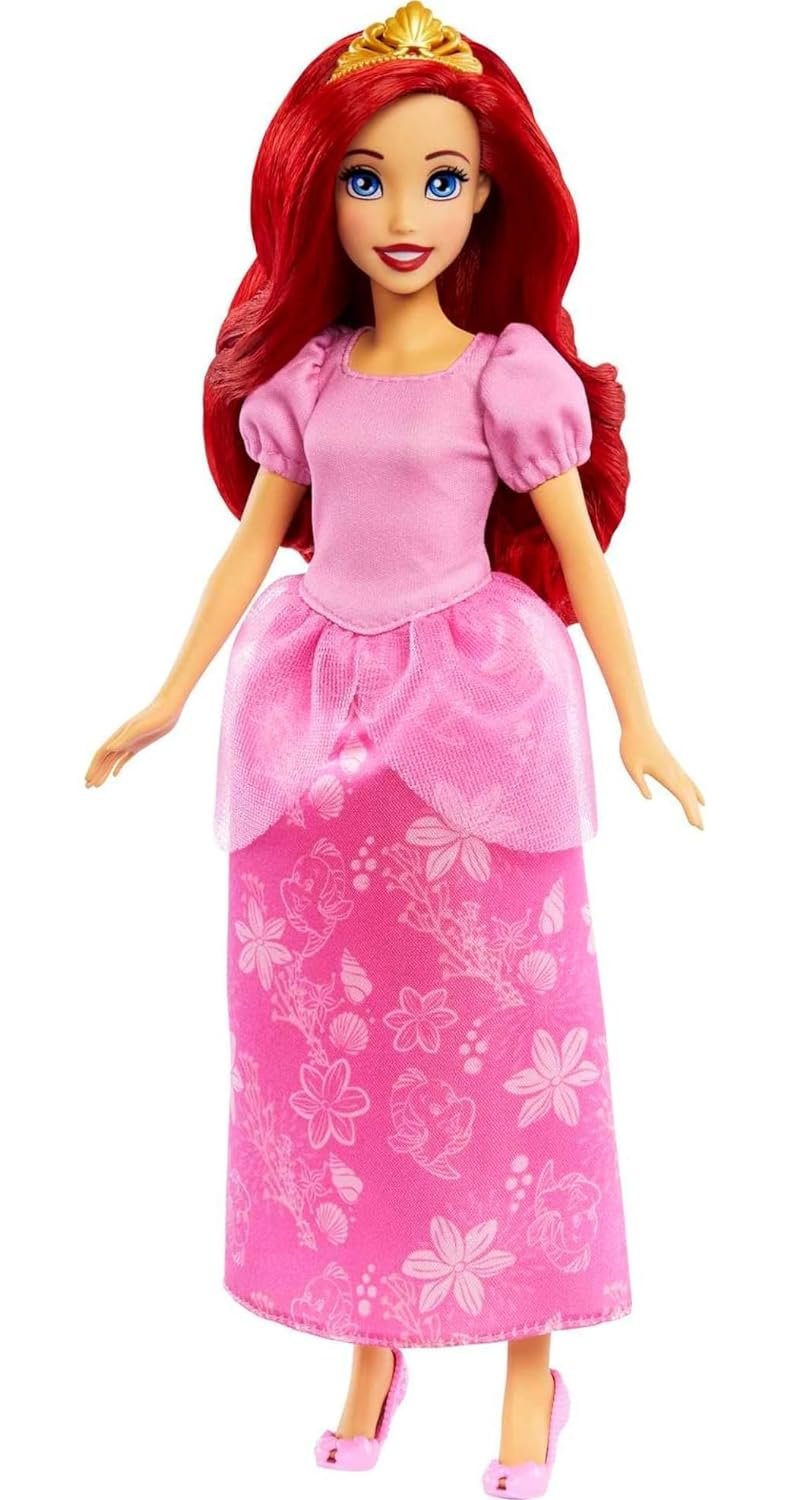 Disney Princess Toys, Ariel 2-in-1 Mermaid to Princess Doll with 2 Fashions and Accessories, Inspired by The Movies, Gifts for Kids