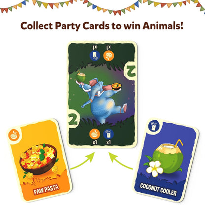 Skillmatics Card Game - Jungle Party, Fun Family Card Game of Strategy & Luck, Party Game, Gifts for Girls & Boys Ages 7, 8, 9 & Up,for kids