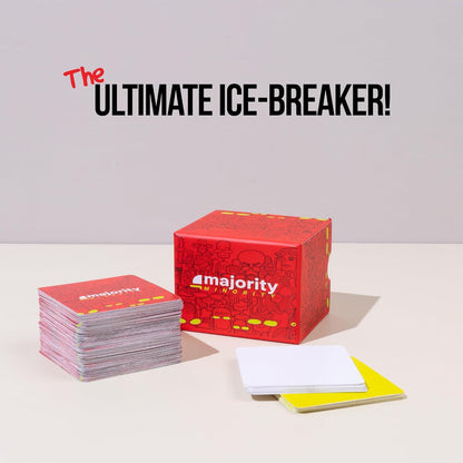 Dring Majority Minority Card Game: The Ultimate Icebreaker Game for Adults | 120 Cards of Fun for 3-10 Players!"