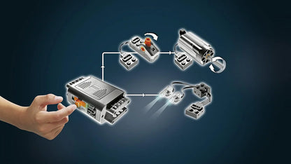 LEGO 8293 Technic Power Functions Motor Set (10 Pieces) | Motor, , Lights & Switch | Add Motion, Light & Power to LEGO Technic Builds | Ages 9–16