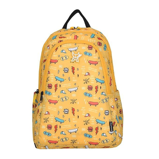 Arctic Fox Bitsy Skate Yellow 21 Liters School Backpack for Boys and Girls - Jaiman Toys