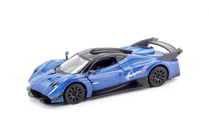 RMZ City Pagani Huayra R 1:36 Die-Cast Hypercar | Pull Back & Go | Openable Doors | Blue / Green Variants