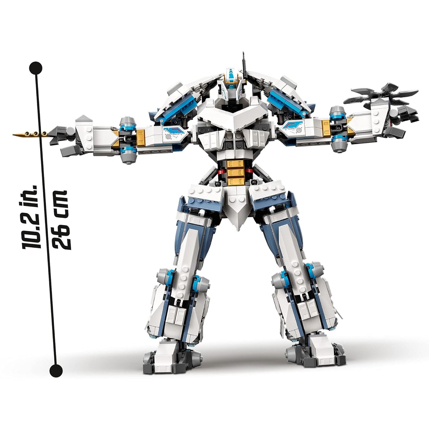 LEGO 71738 Ninjago Zane's Titanium Mech Battle – Build The Ultimate Warrior Mech!