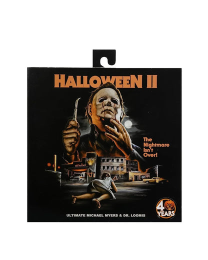 NECA Halloween 2 Michael Myers & Dr. Loomis 2-Pack – 7" Action Figures - Jaiman Toys