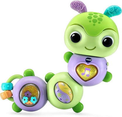 VTech Twist & Explore Caterpillar, Green | Interactive Musical Sensory Learning Toy for Babies 3+ Months