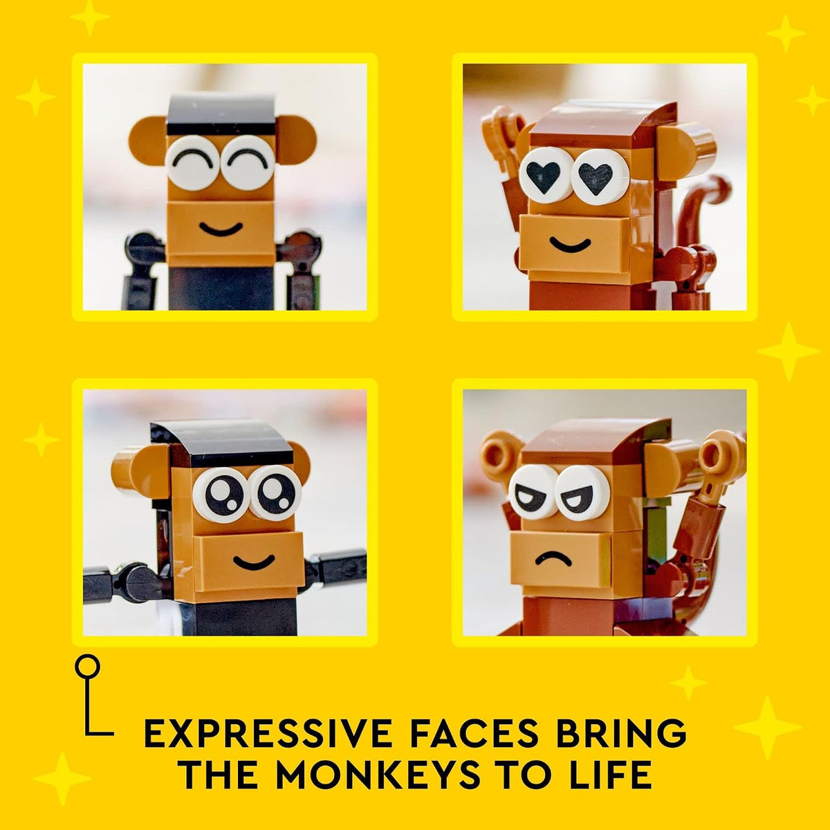LEGO Classic Creative Monkey Fun 11031 Building Toy Set (135 Pieces)