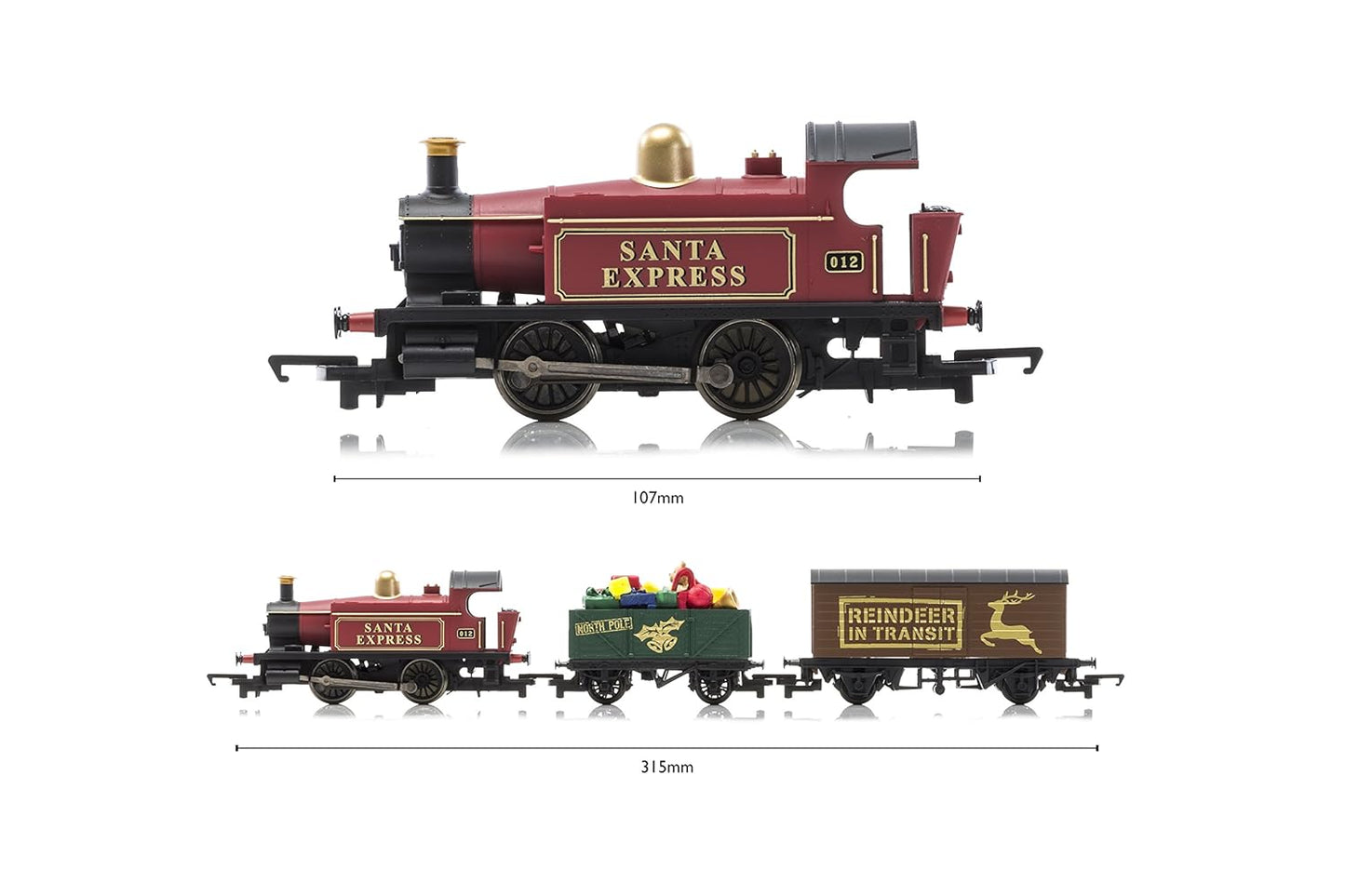 Hornby Hobbies R1248 Santa’s Express Electric Train Set | OO Gauge Christmas Railway Toy with Track & Controller