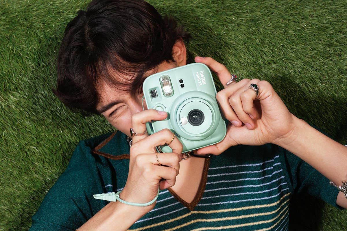 Fujifilm Instax Mini 13 Instant Camera – Auto Exposure | Selfie Timer | Compact Instant Film Camera- Lagoon Green
