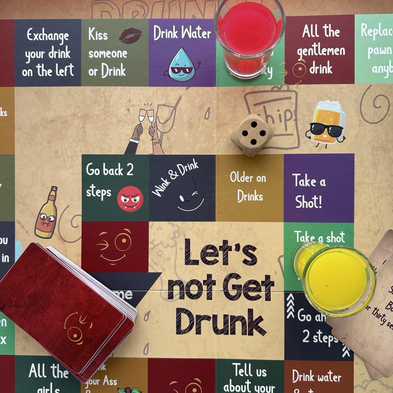 Drunkish Wink - Adult Party Board Game | Dare, Challenge & Drinking Game for House Parties | 2-8 Players | Ages 18+