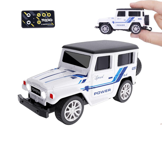 Trasped 1:64 Mini RC Off-Road Car – Pocket Size Remote Control SUV with App Control, 2.4GHz Controller & Rechargeable Battery (5 Colors)