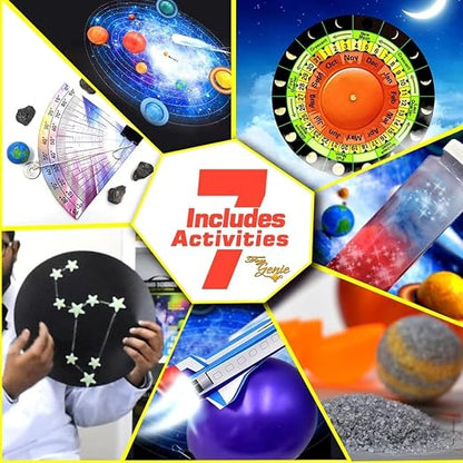 Big Bang Science Amazing Universe – Fun Science Lab Kit for Children | Space & Astronomy Educational Experiment Kit with Glow-in-the-Dark Moon & Stars, Solar System Model & Science Activities